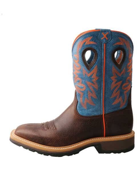 Image #3 - Twisted X Men's Brown Western Work Boots - Steel Toe, , hi-res