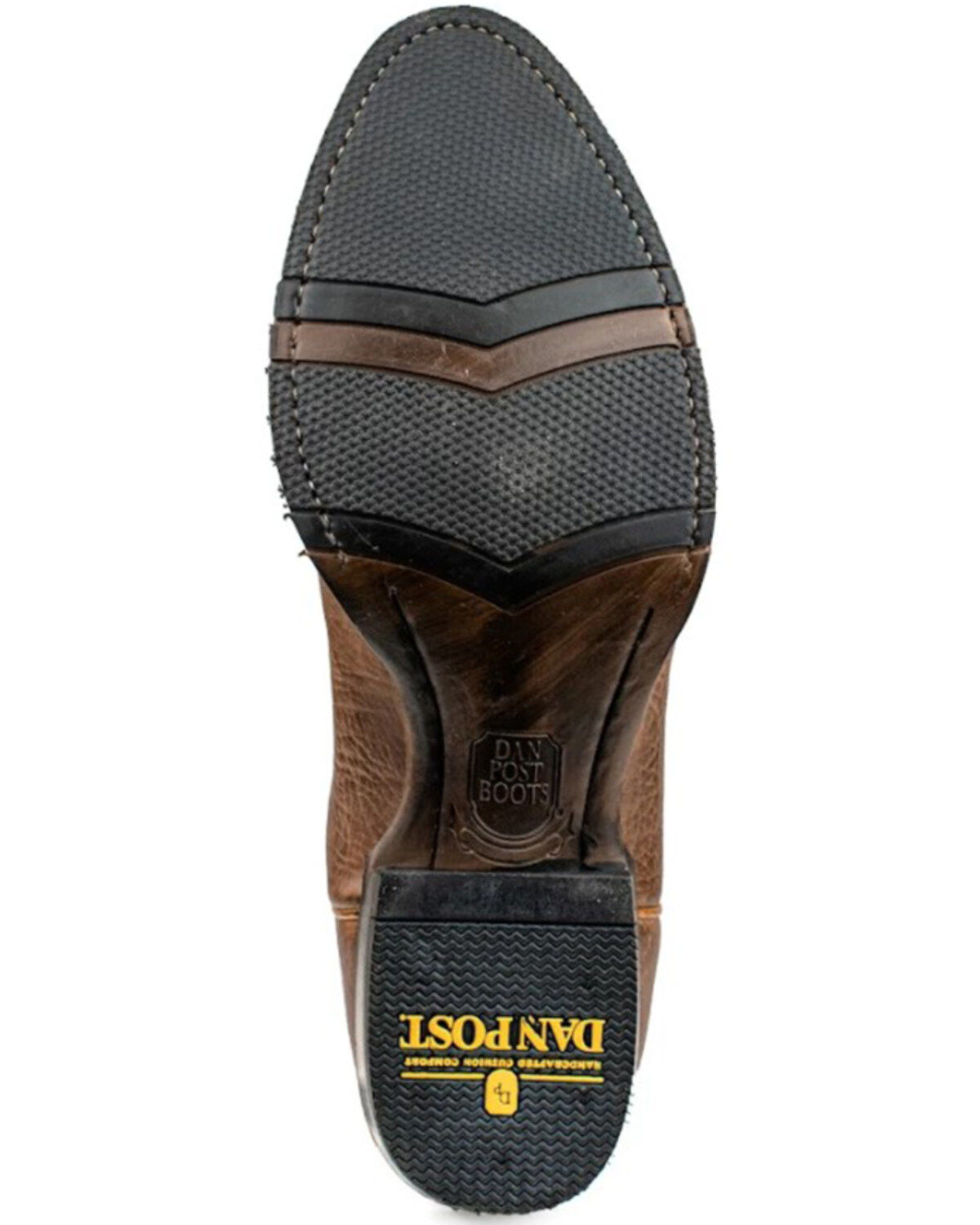 Image #7 - Dan Post Men's Armen Western Performance Boots - Round Toe, Cognac, hi-res