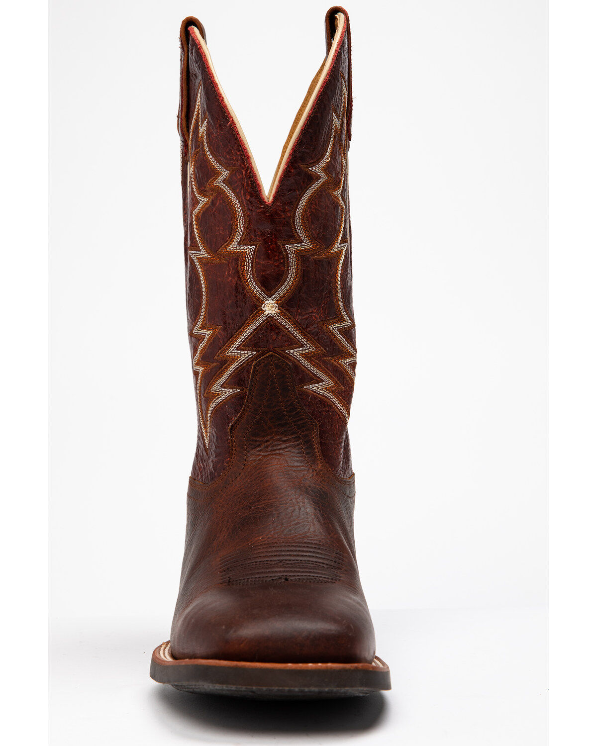 Image #4 - RANK 45 Men's Barley Western Performance Boots - Square Toe, , hi-res