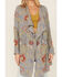 Johnny Was Women's Barret Embroidered Cardigan Sweater, Grey, hi-res