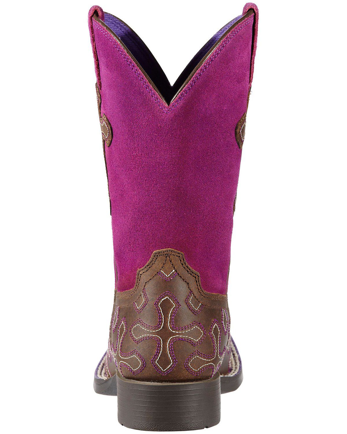 Image #4 - Ariat Girls' Crossroads Cowgirl Boots - Square Toe, , hi-res