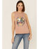 Panhandle Women's Desert Graphic Muscle Tank, Tan, hi-res