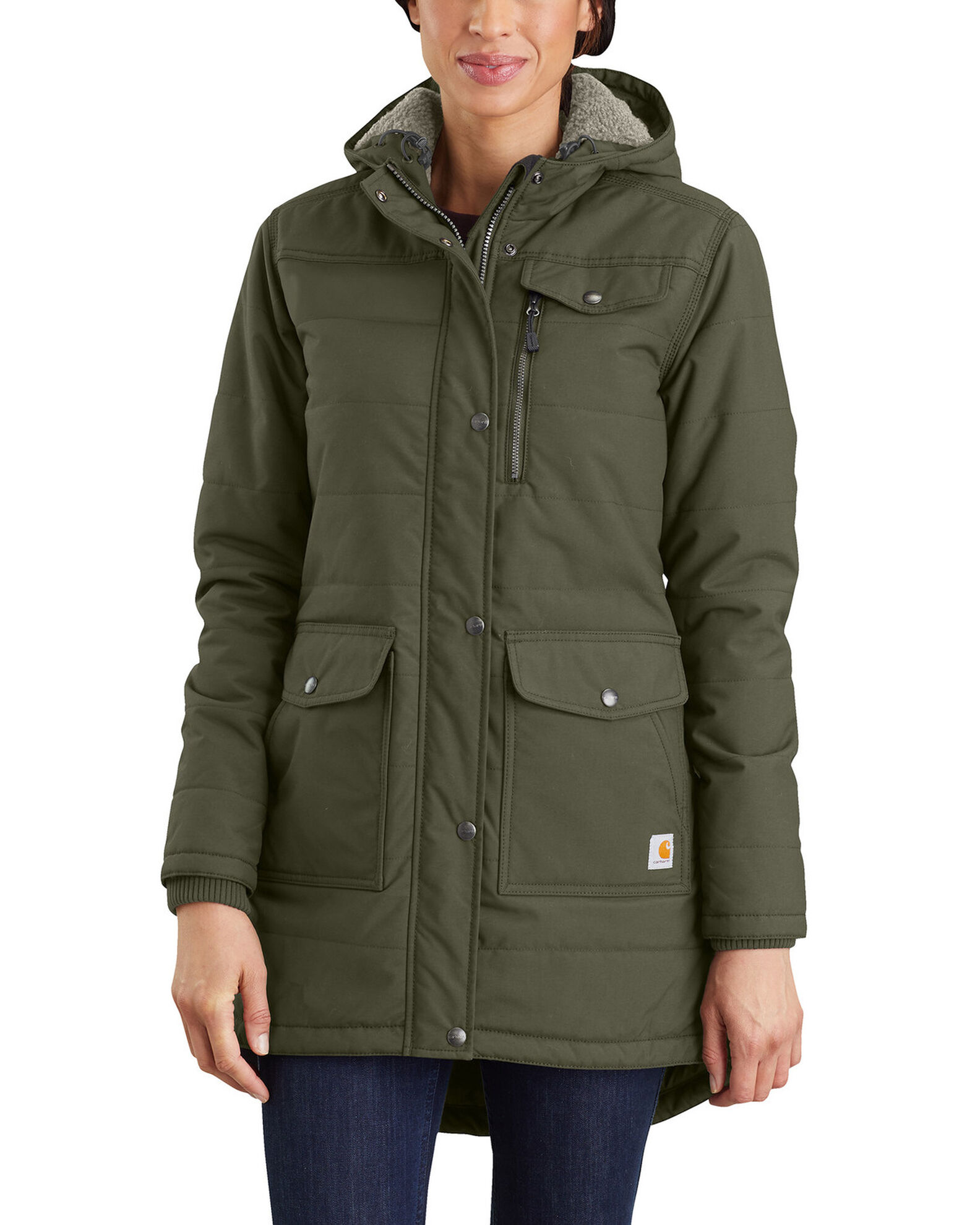 Carhartt Women s Basil Midweight Utility Sherpa Fleece Lined Coat Boot Barn