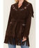 Idyllwind Women's Batavia Embroidered Fringe Suede Coat, Dark Brown, hi-res
