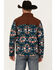 Image #4 - RANK 45® Men's Southwestern Print Color Block Jacket, Dark Teal, hi-res
