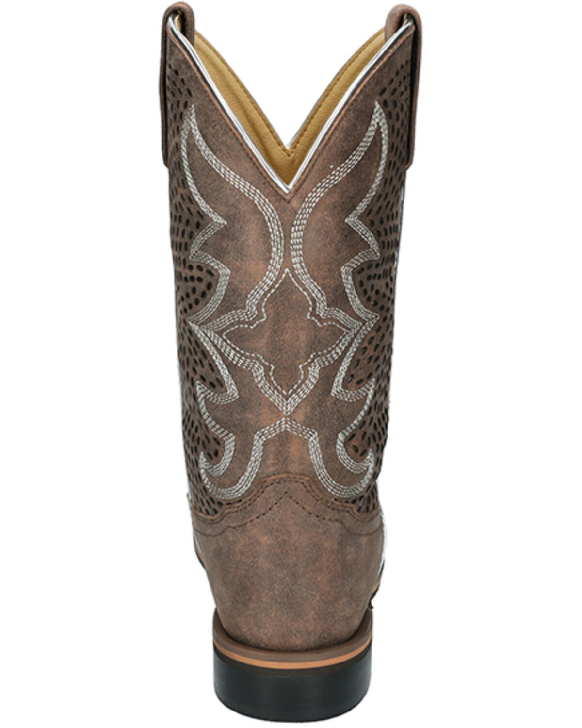 Image #5 - Smoky Mountain Women's Willow Western Boots - Broad Square Toe, Chocolate, hi-res