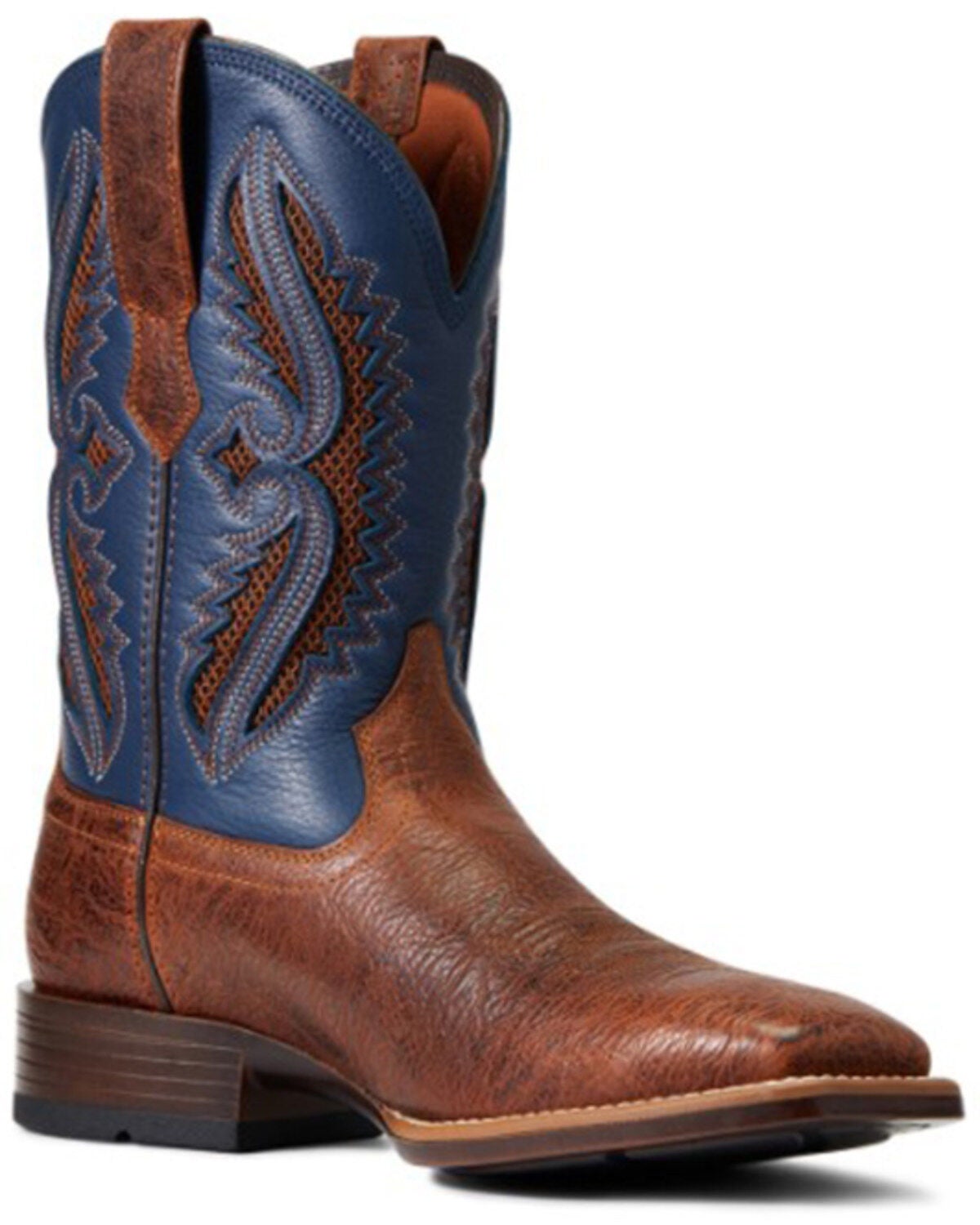 Ariat Men's Craven VentTEK 360 Rowder Performance Western Boot - Broad Square Toe, Brown, hi-res