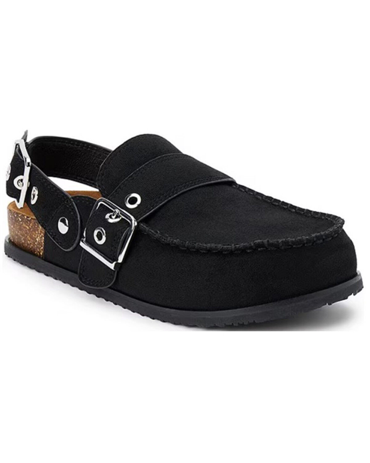 Image #1 - Matisse Women's Tyler Buckle Slingback Clogs, Black, hi-res