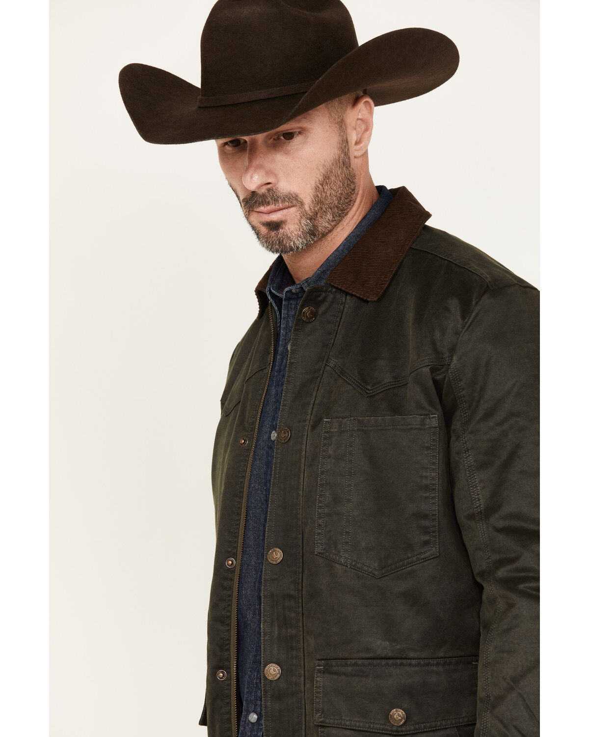 Image #2 - Cody James Men's Mansfield Oilskin Field Coat, , hi-res