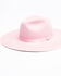 Image #1 - Rodeo King Women's Tracker Powder Pink Fur Felt Western Hat , , hi-res