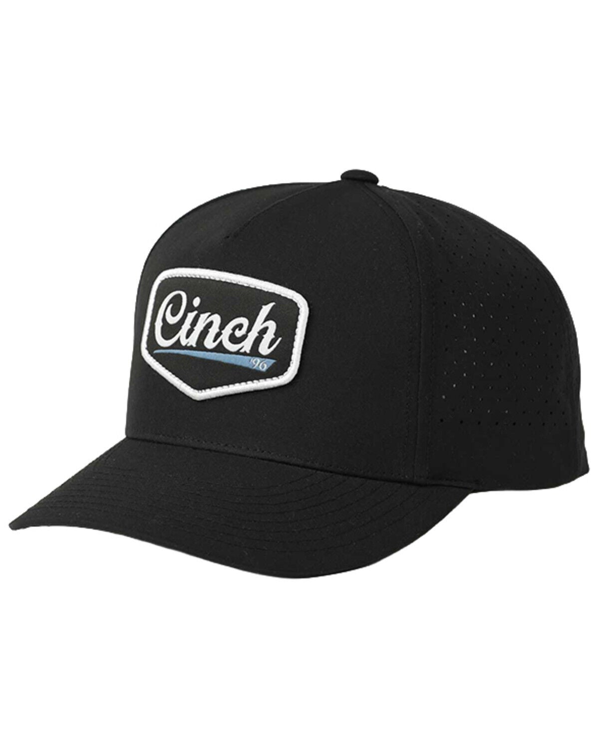 Cinch Men's FlexFit Logo Ball Cap, Black, hi-res