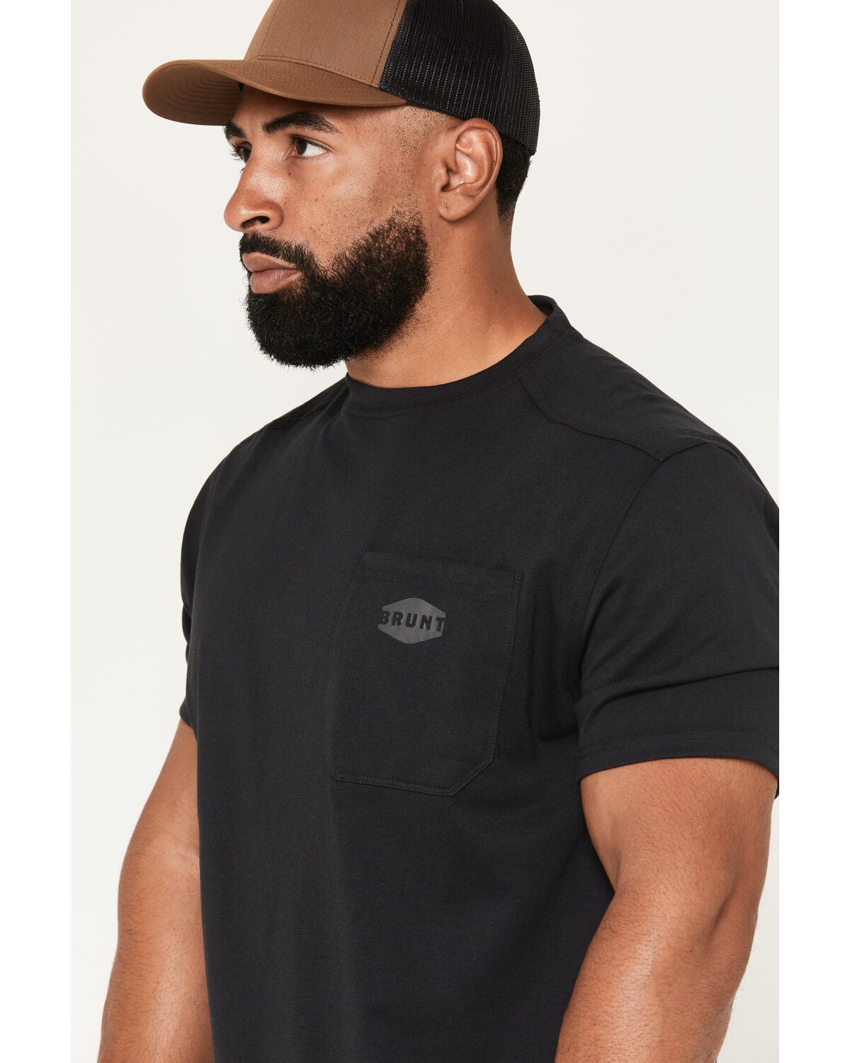 Image #2 - Brunt Workwear Men's The Martin Short Sleeve Pocket T-Shirt, Black, hi-res