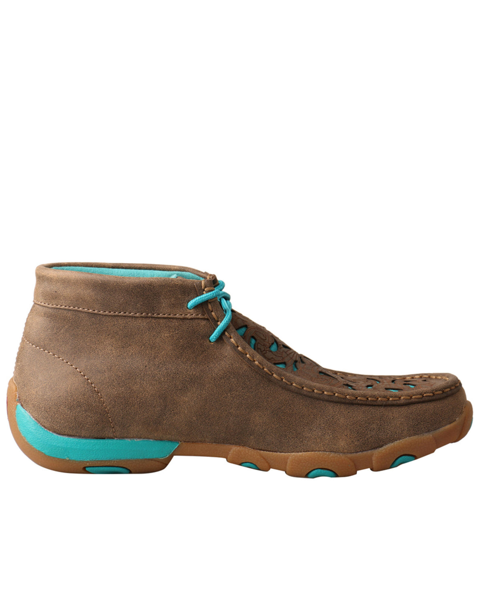 Image #2 - Twisted X Women's Chukka Driving Mocs, Brown, hi-res