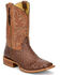 Image #1 - Tony Lama Men's Blaine Exotic Ostrich Western Boots - Broad Square Toe, Brown, hi-res