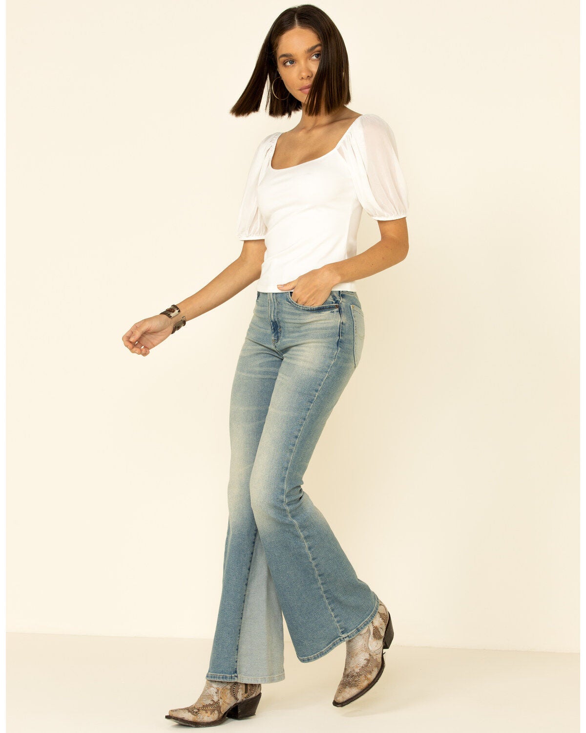 Image #1 - Lee Women's Betty Lee Panel Flare Jeans, , hi-res