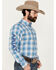 Image #3 - Ariat Men's Pro Series Griffin Team Logo Plaid Print Long Sleeve Button-Down Western Shirt - Big , Blue, hi-res