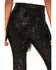 Any Old Iron Women's Beaded Fringe Flare Pants, Black, hi-res