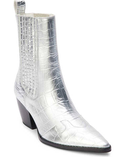 Matisse Women's Collins Short Boots - Pointed Toe , Silver, hi-res