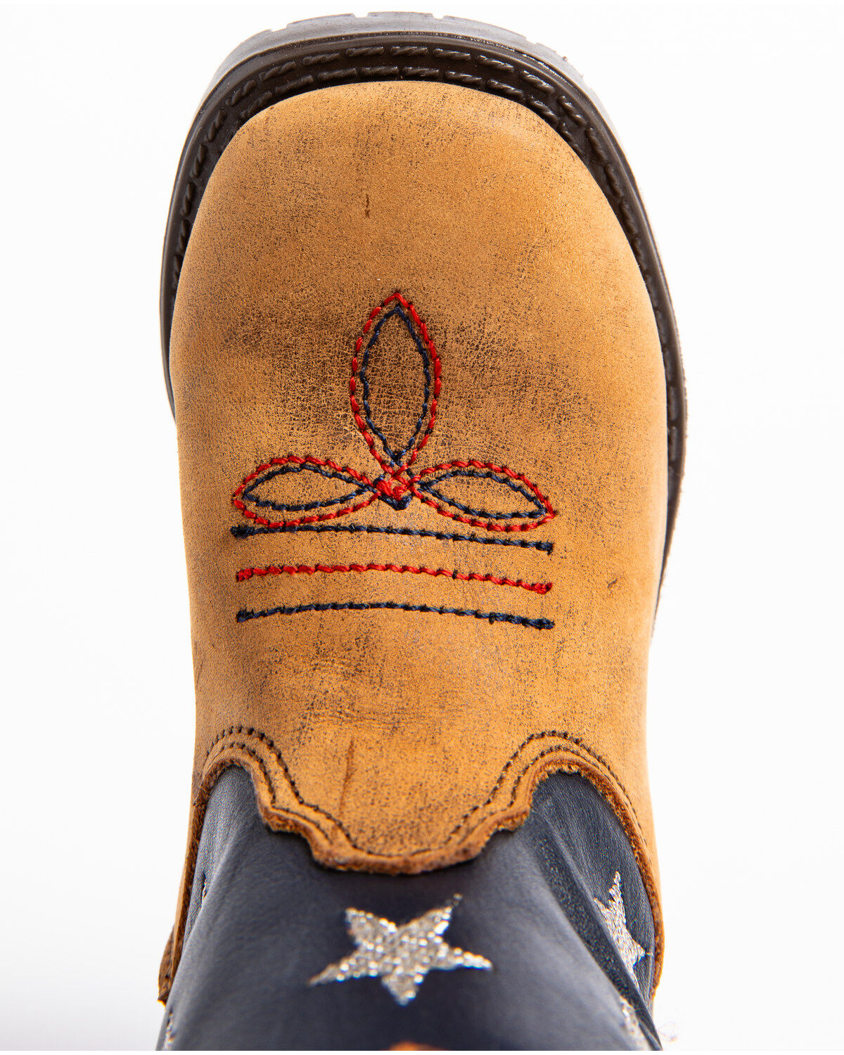 Image #6 - Cody James Toddler Boys' USA Flag Western Boots - Broad Square Toe, Brown, hi-res