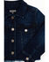 Shyanne Toddler Girls Kent Dark Wash Frayed Denim Jacket , Dark Wash, hi-res