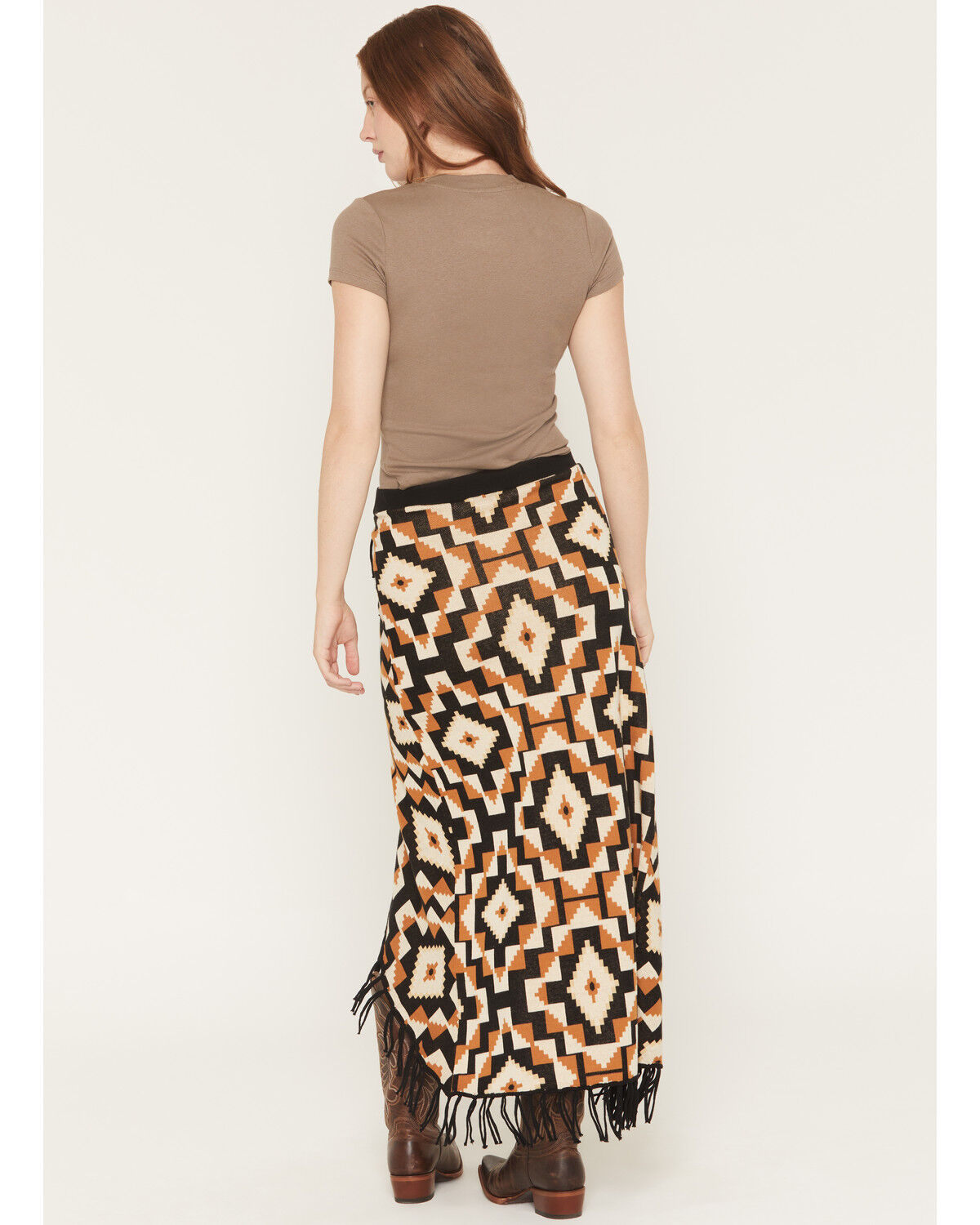 Tasha Polizzi Women's Andre Sweater Fringe Midi Skirt