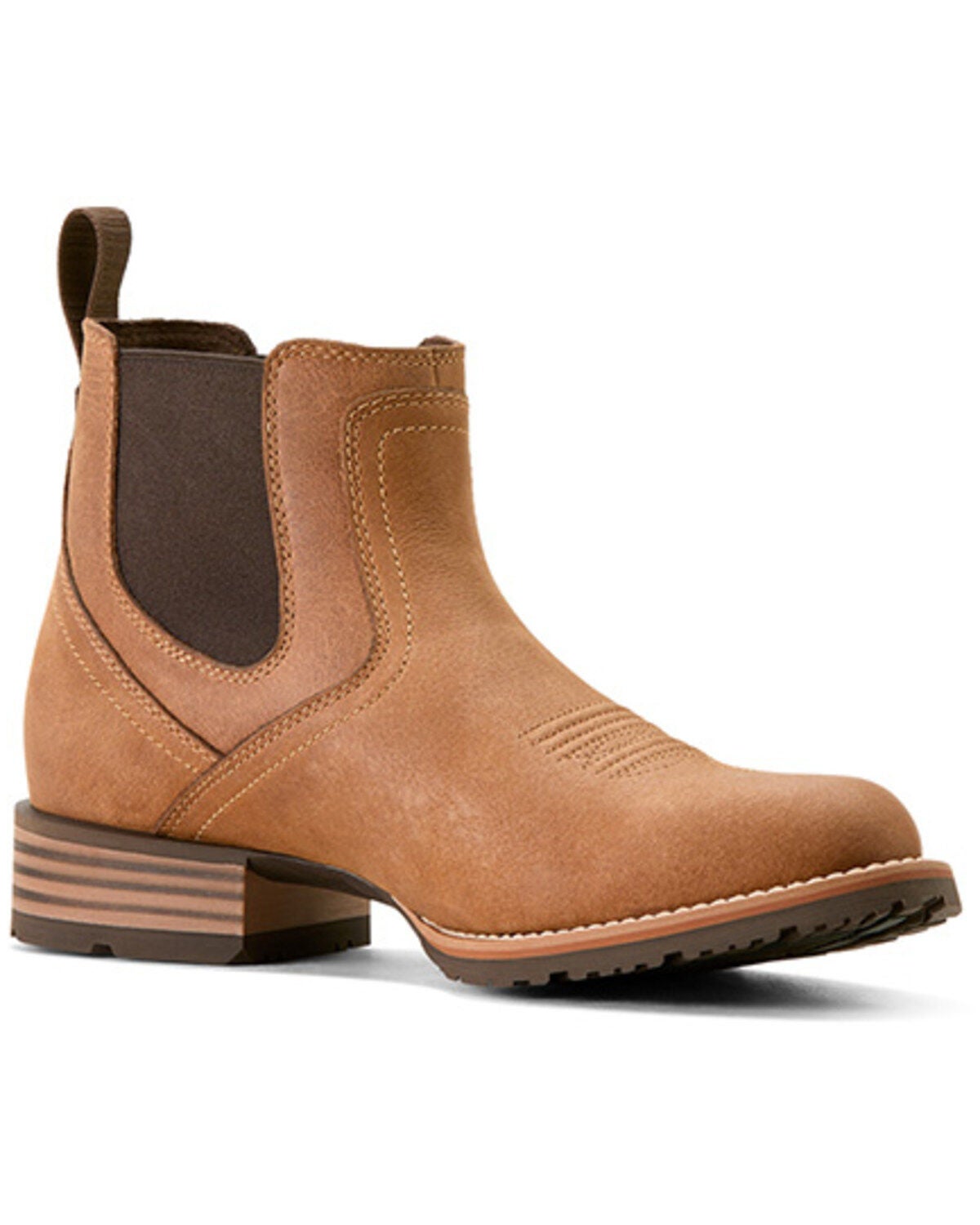 Ariat Men's Hybrid Low Boy Chelsea Western Boots - Round Toe, Brown, hi-res