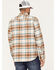 Pendleton Men's Burnside Large Plaid Print Button Down Western Flannel Shirt , Tan, hi-res