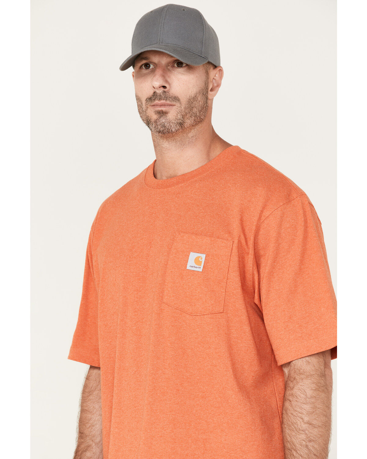Image #2 - Carhartt Men's Loose Fit Heavyweight Logo Pocket Work T-Shirt - Big & Tall, , hi-res
