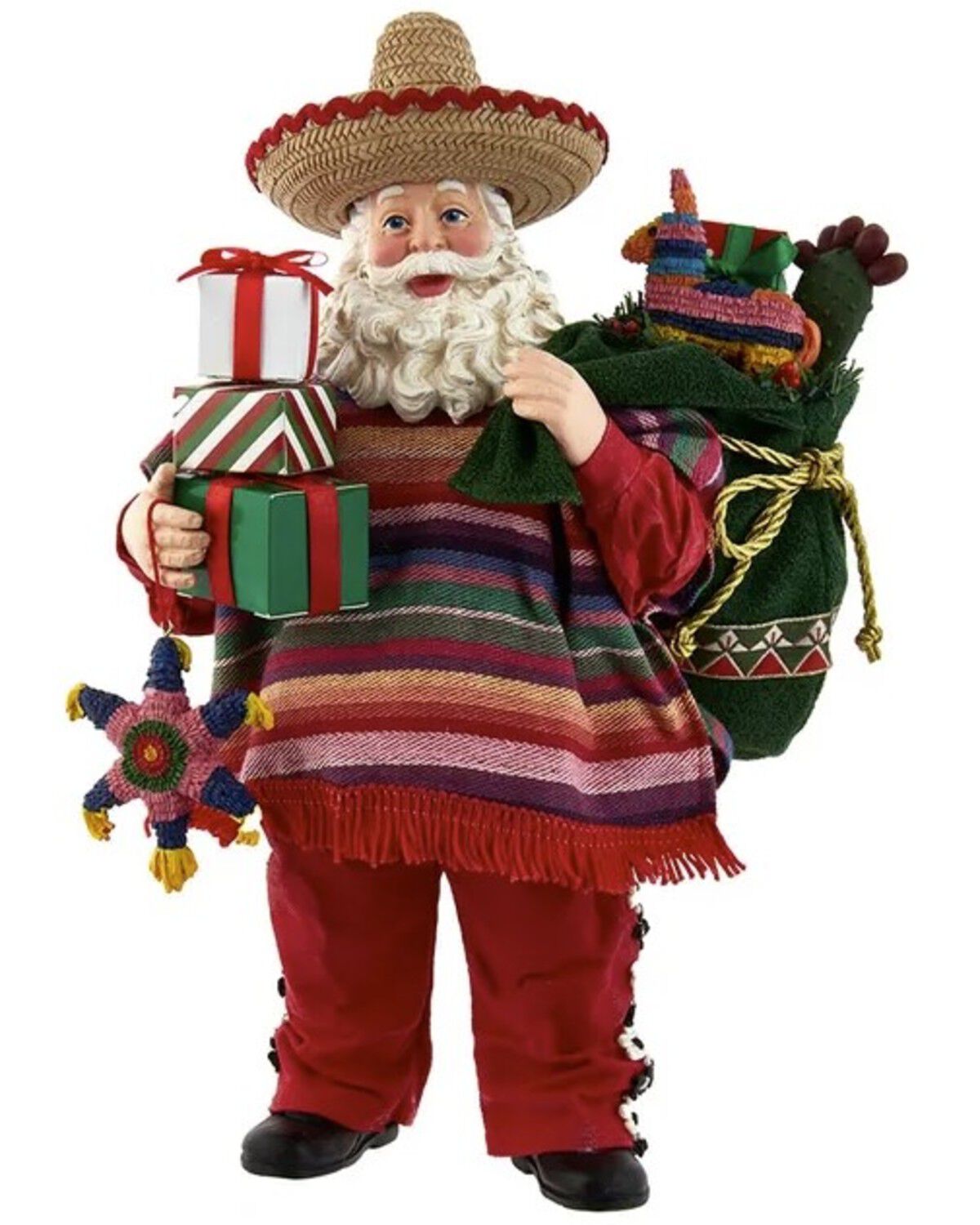 Image #1 - Kurt Adler 11" Fabriché™ Musical Mexican Santa, Multi, hi-res