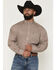 Image #1 - Cinch Men's AF Geo Print Long Sleeve Button-Down Stretch Western Shirt, Brown, hi-res