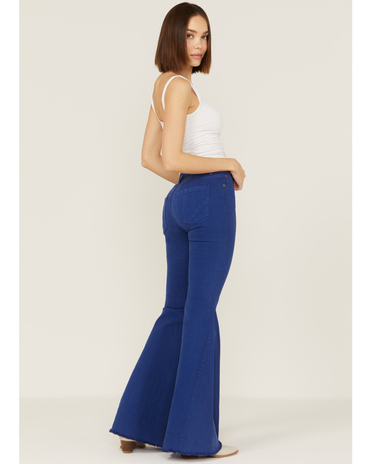 Image #3 - Shyanne Women's Blue High Rise Super Flare Jeans, , hi-res