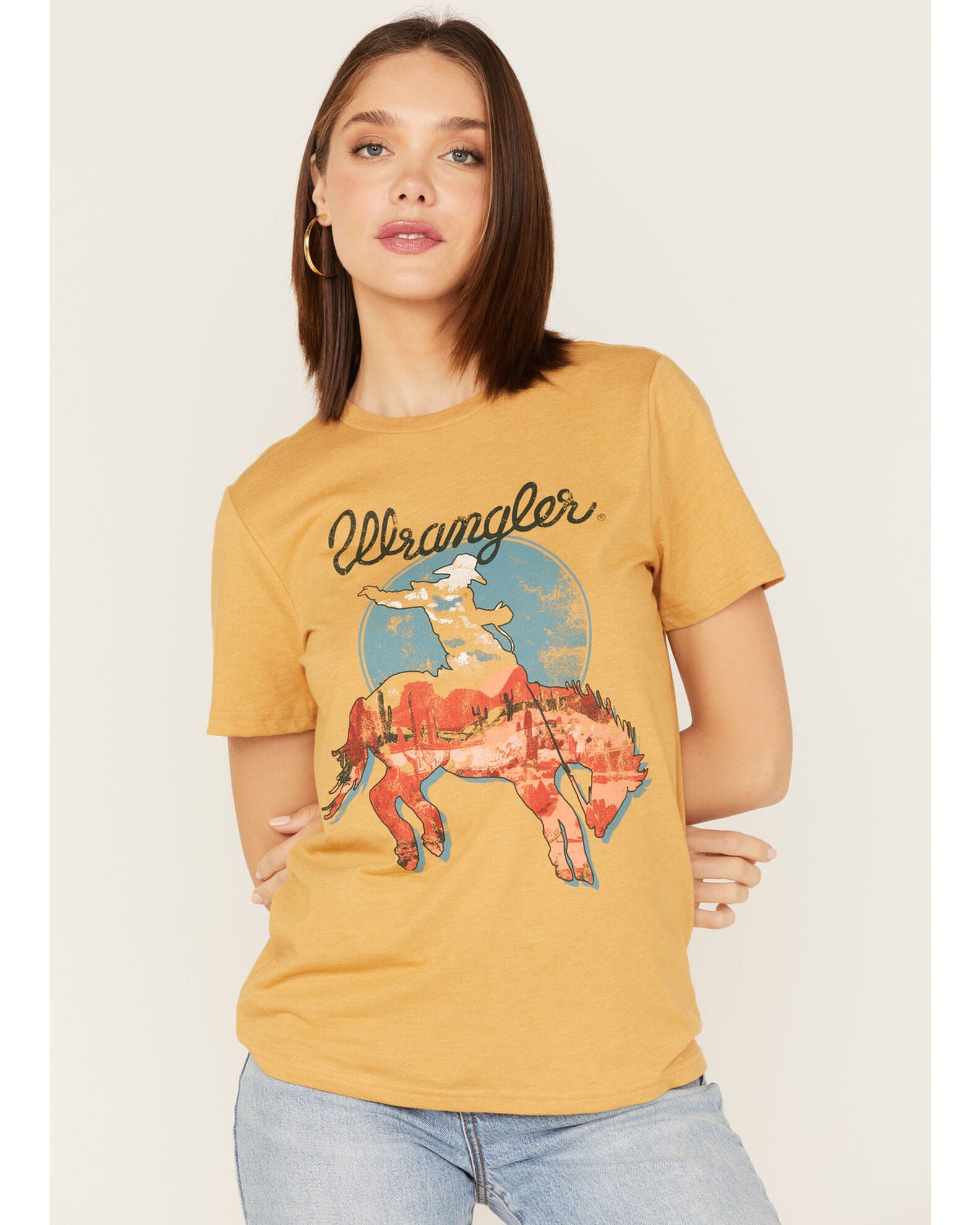 Product Name: Wrangler Women's Desert Bronco Rider Short Sleeve Graphic Tee