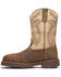 Image #3 - Thorogood Men's 11" USA MAXWear Wyatt Waterproof Pull-On Work Boots - Nano Toe, Brown, hi-res