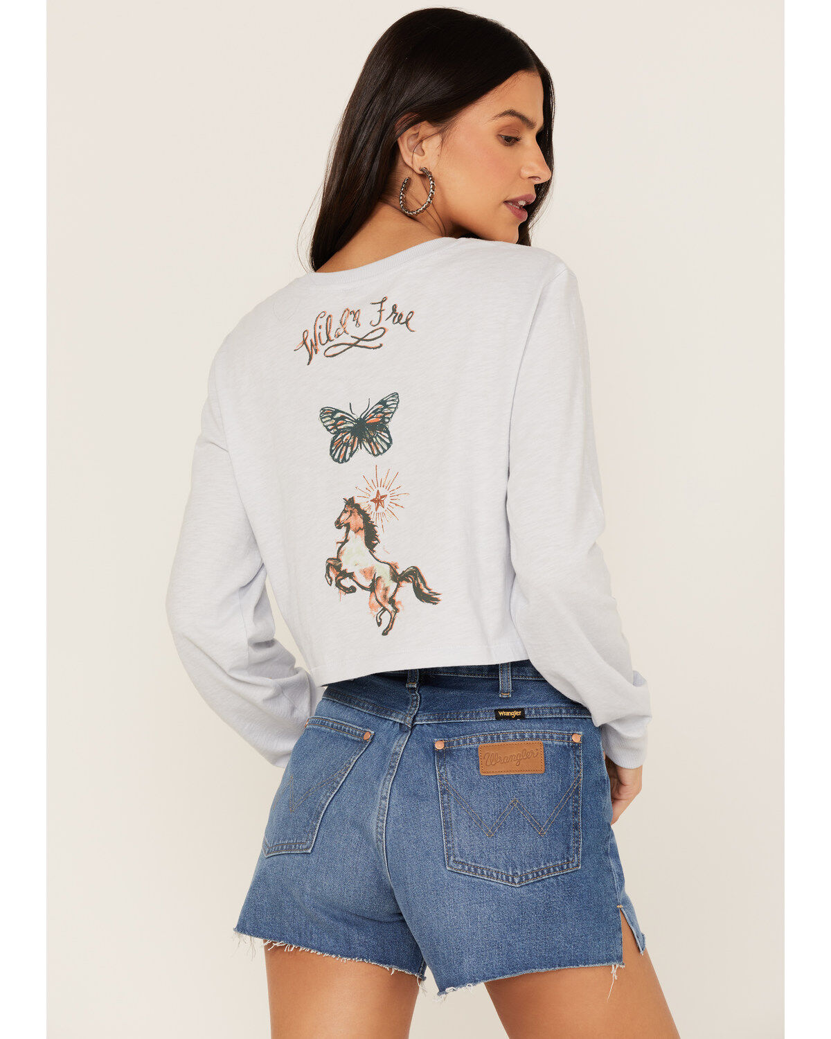 Shyanne Women's Keyhole Desert Graphic Long Sleeve Shirt