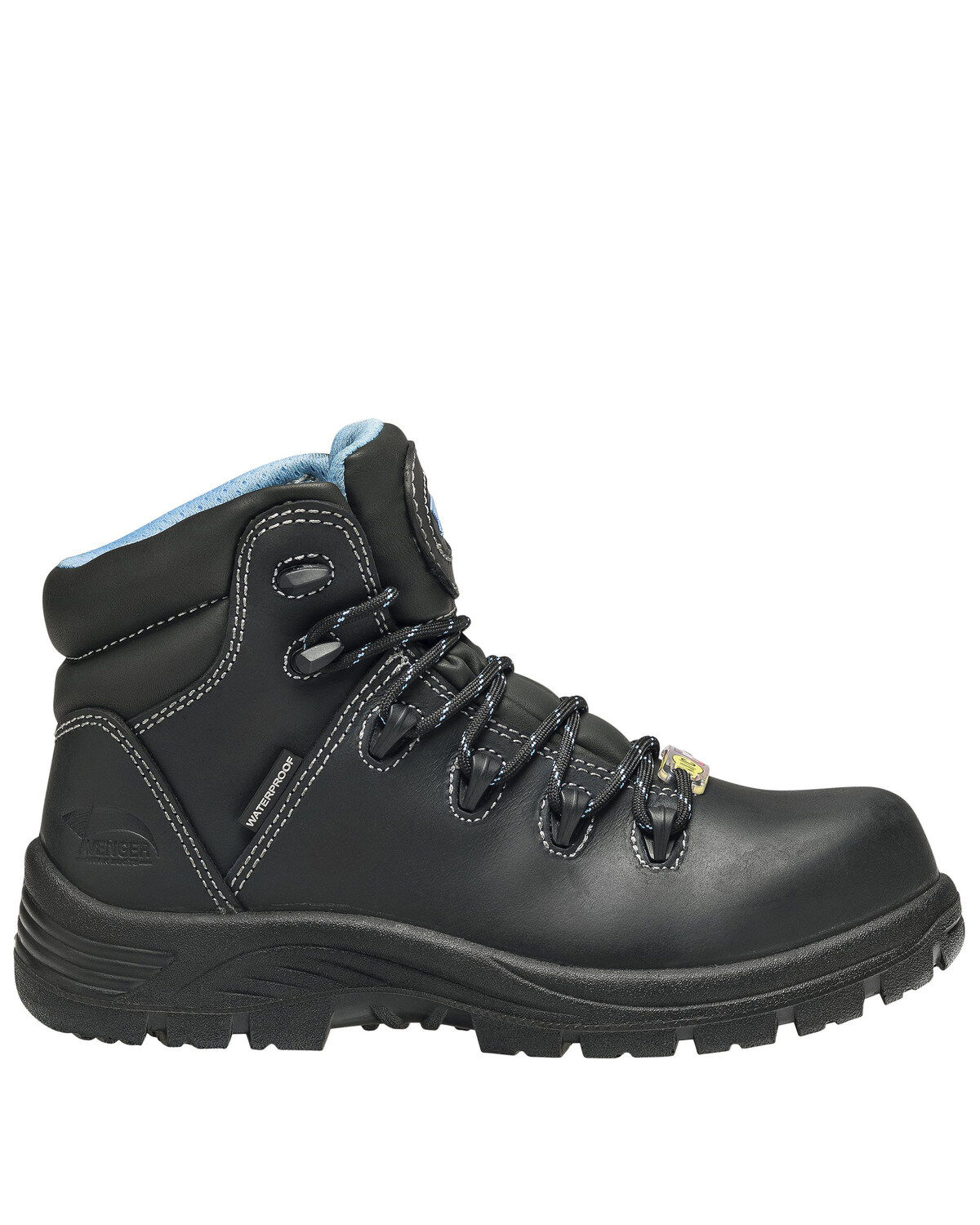 Image #2 - Avenger Women's Framer Waterproof Work Boots - Composite Toe, Black, hi-res