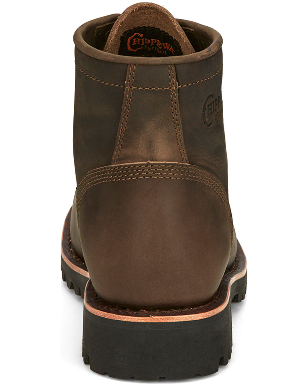 Image #5 - Chippewa Men's Classic 2.0 Wood 6" Work Boots - Round Toe, Bark, hi-res