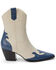 Image #2 - Matisse Women's Claude Western Fashion Booties - Snip Toe, Blue/white, hi-res