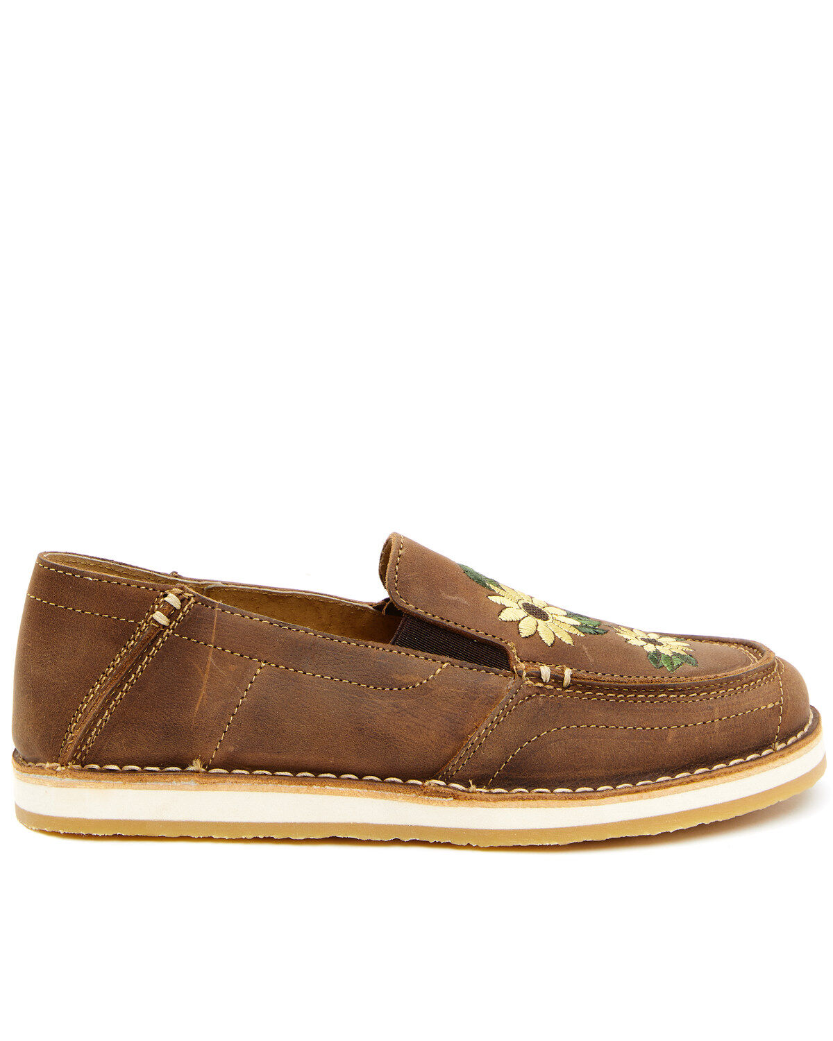 Image #2 - RANK 45® Women's Sunflower Slip-On Shoes - Moc Toe, Tan, hi-res