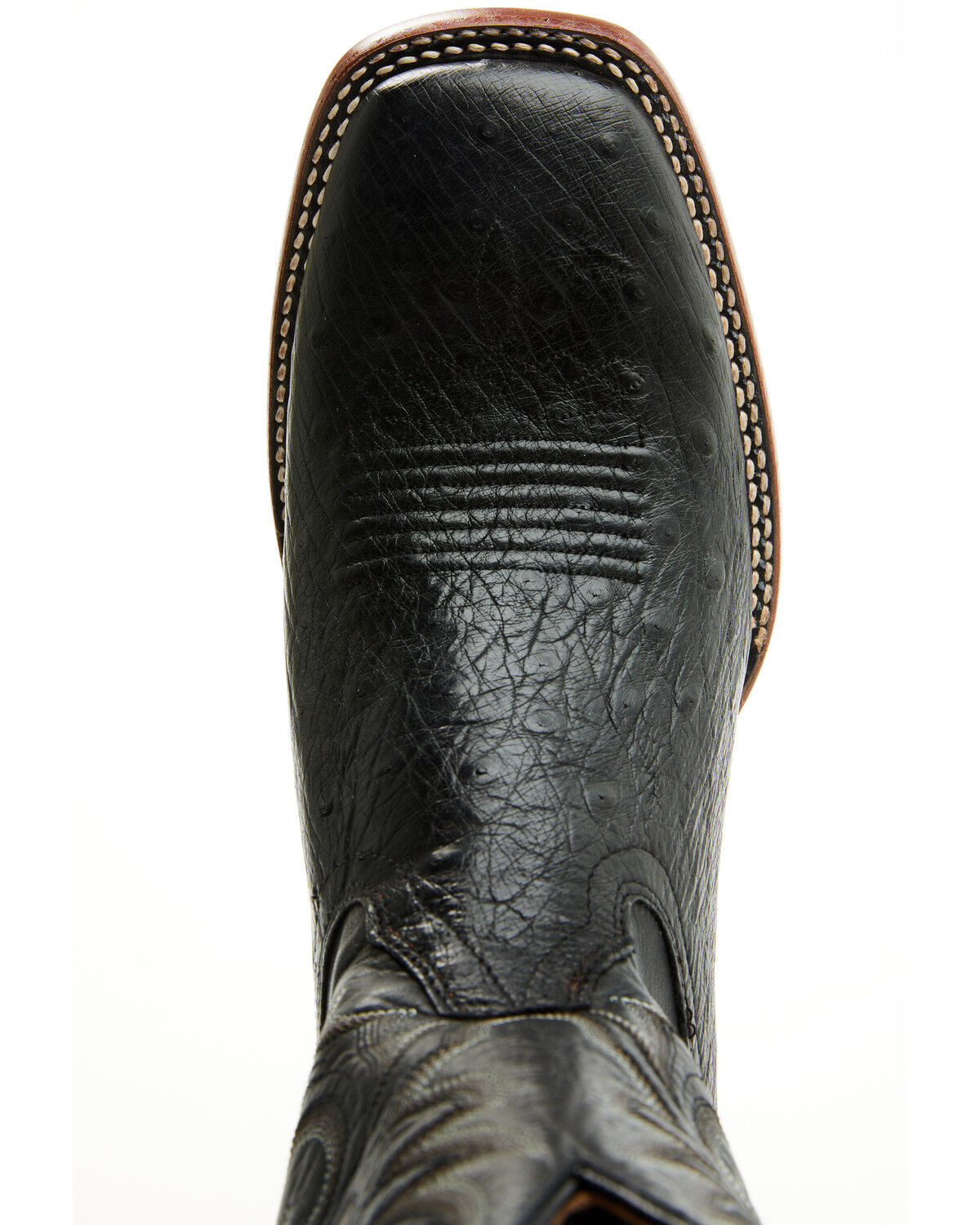 Image #6 - Cody James Men's Exotic Full Quill Ostrich Western Boots - Broad Square Toe, Black, hi-res