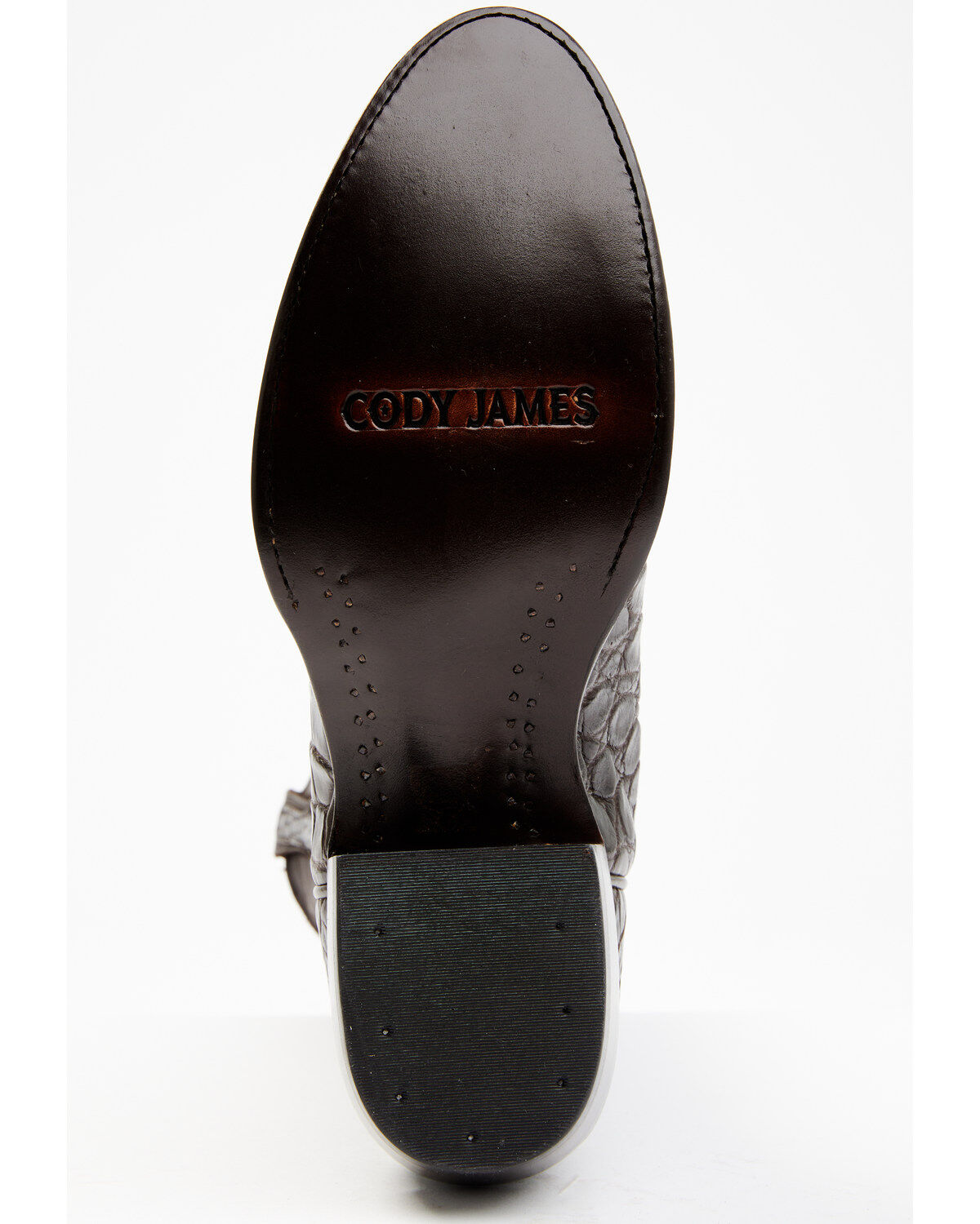 Image #7 - Cody James Men's Exotic American Alligator Western Boots - Round Toe, Chocolate, hi-res