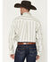 Image #4 - George Strait by Wrangler Men's Striped Long Sleeve Button-Down Stretch Western Shirt, Green, hi-res