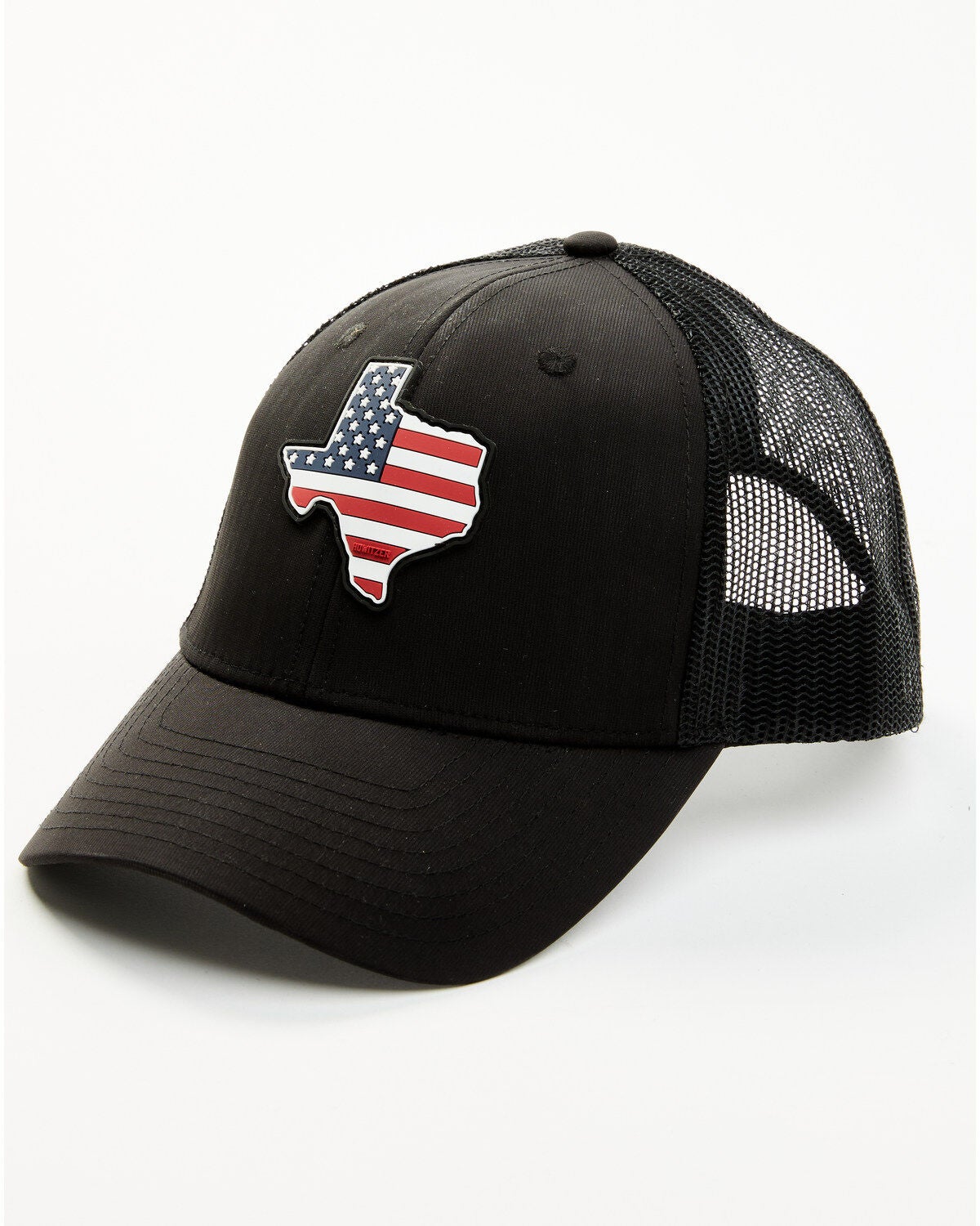 Howitzer Men's Texas Star & Stripes Ball Cap, Black, hi-res