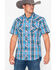 Image #5 - Rock & Roll Denim Men's Crinkle Plaid Print Snap Short Sleeve Western Shirt, , hi-res