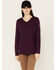 Image #1 - Ariat Women's AC Crew Fire Resistant Long Sleeve Work Shirt, Purple, hi-res