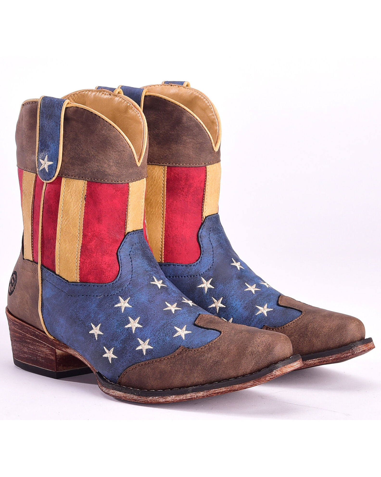 Product Name Roper Women s American Flag Boots Snip Toe