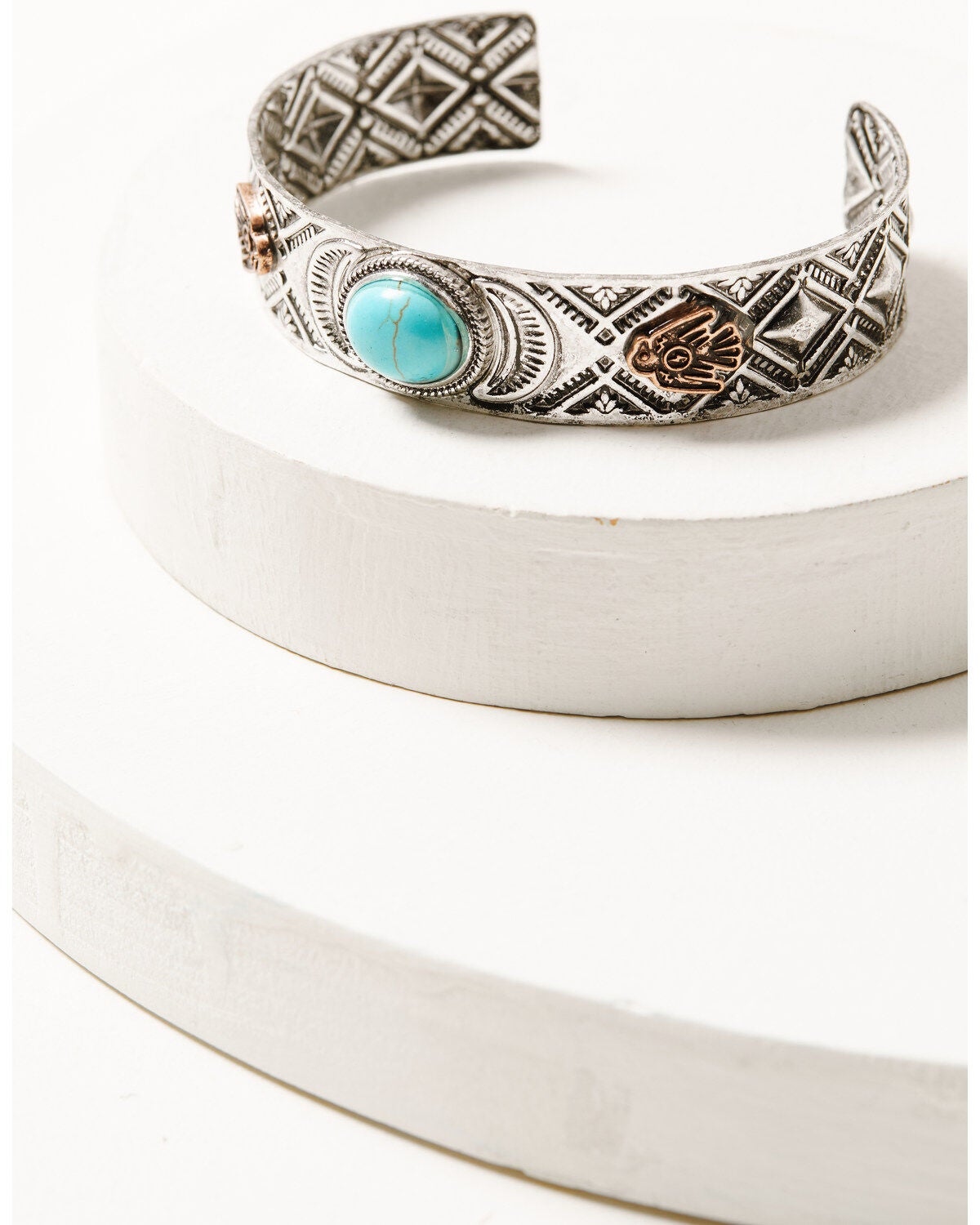 Image #2 - Shyanne Women's Cactus Rose Mixed Metal Bracelet Set - 3 Piece, Rust Copper, hi-res
