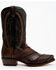 Dan Post Men's Exotic Ostrich Leg Western Boots - Snip Toe , Brown, hi-res