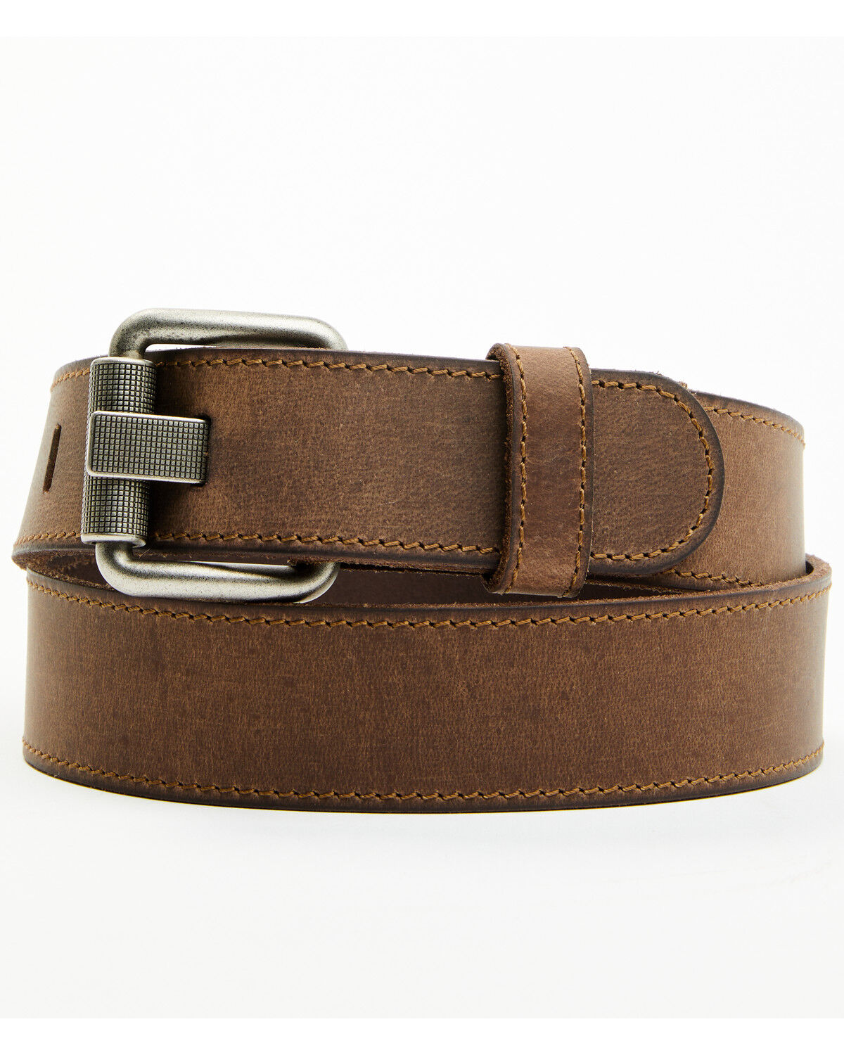 Image #1 - Hawx Men's Dalton Textured Leather Work Belt, Brown, hi-res