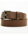Image #1 - Hawx Men's Dalton Textured Leather Work Belt, Brown, hi-res
