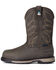 Image #2 - Ariat Women's Dark Storm Riveter Pull On H20 400G CSA Glacier Grip Work Boot - Composite Toe, Brown, hi-res
